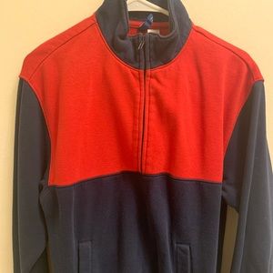 Red, Navy blue sweater from H&M, small